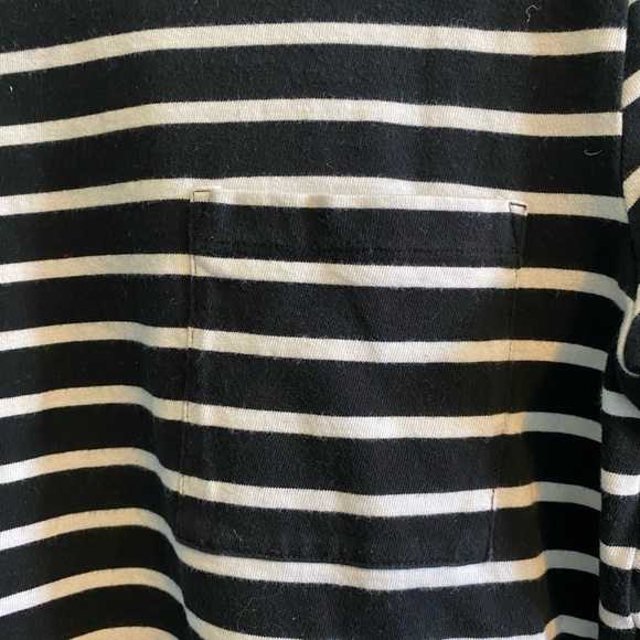H&M stripped black and white long sleeve tee - Picture 2 of 3